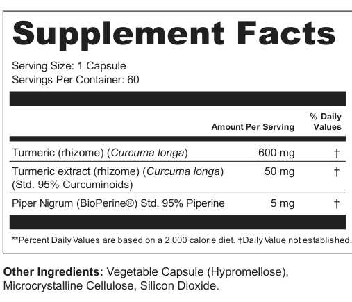 Supplement Facts for Citrine Flow